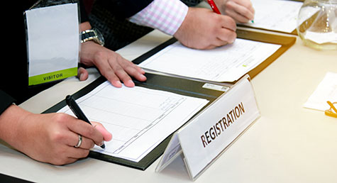 Conference registration